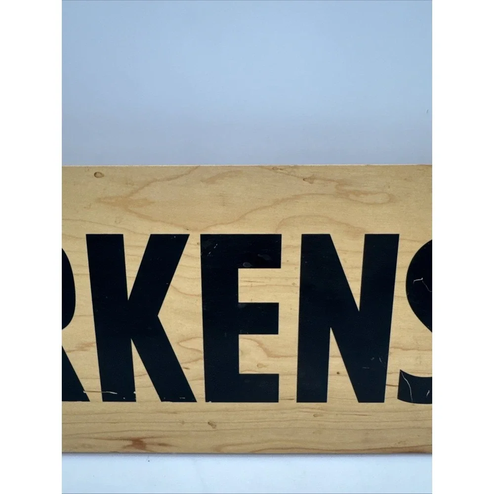 Birkenstock Display Shoes Wooden Name Brand Sign Shoe Store Advertising 29.5